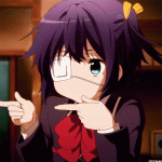 rikka finger spin chuunibyou.gif