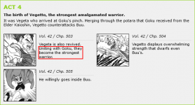 Trying to quantify Vegetto compared to Gogeta (Boo Saga).